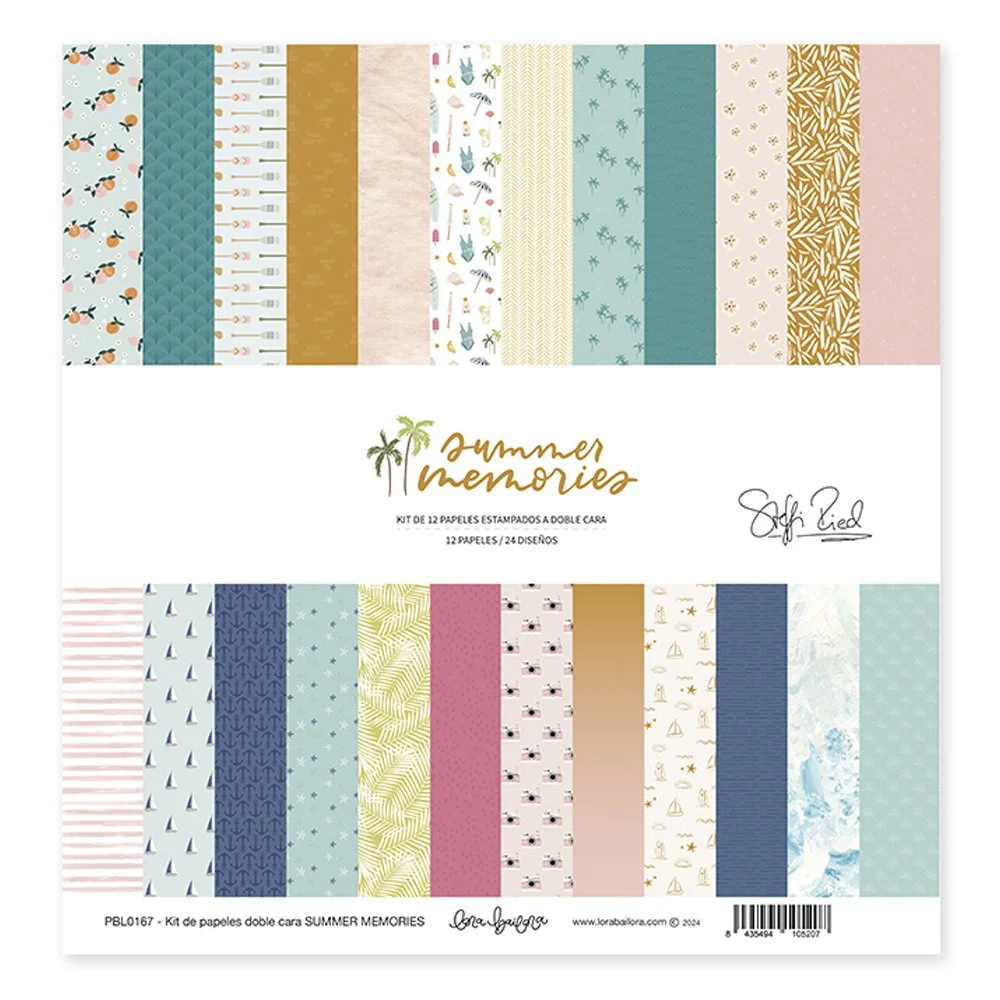 Lora Bailora Summer Memories 12" x 12" Paper Pad Doublesided