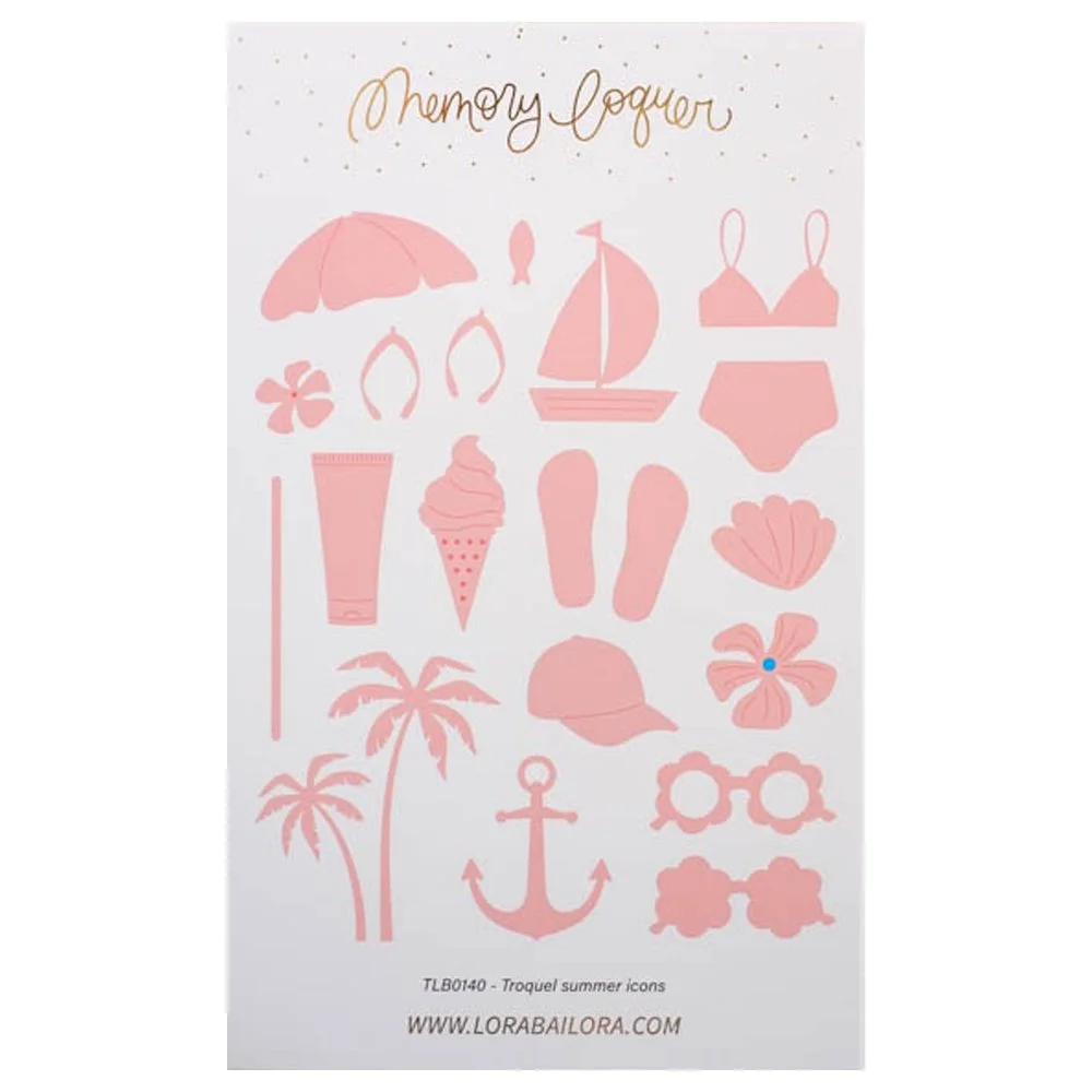 Lora Bailora Summer Memories Metal Die Summer Icons