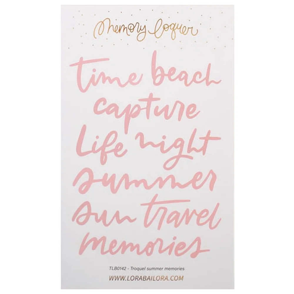Lora Bailora Summer Memories Metal Die Summer Memories