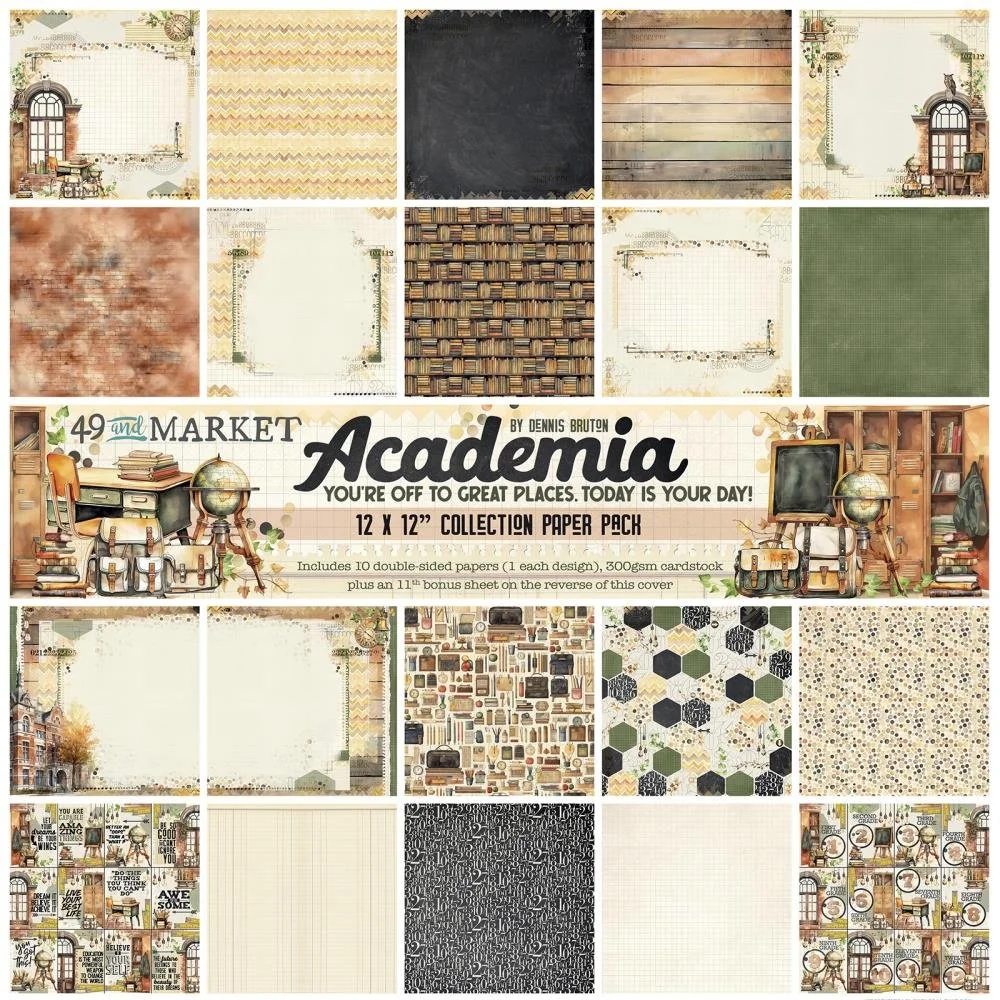 49 & Market Academia 12" x 12" Collection Pack