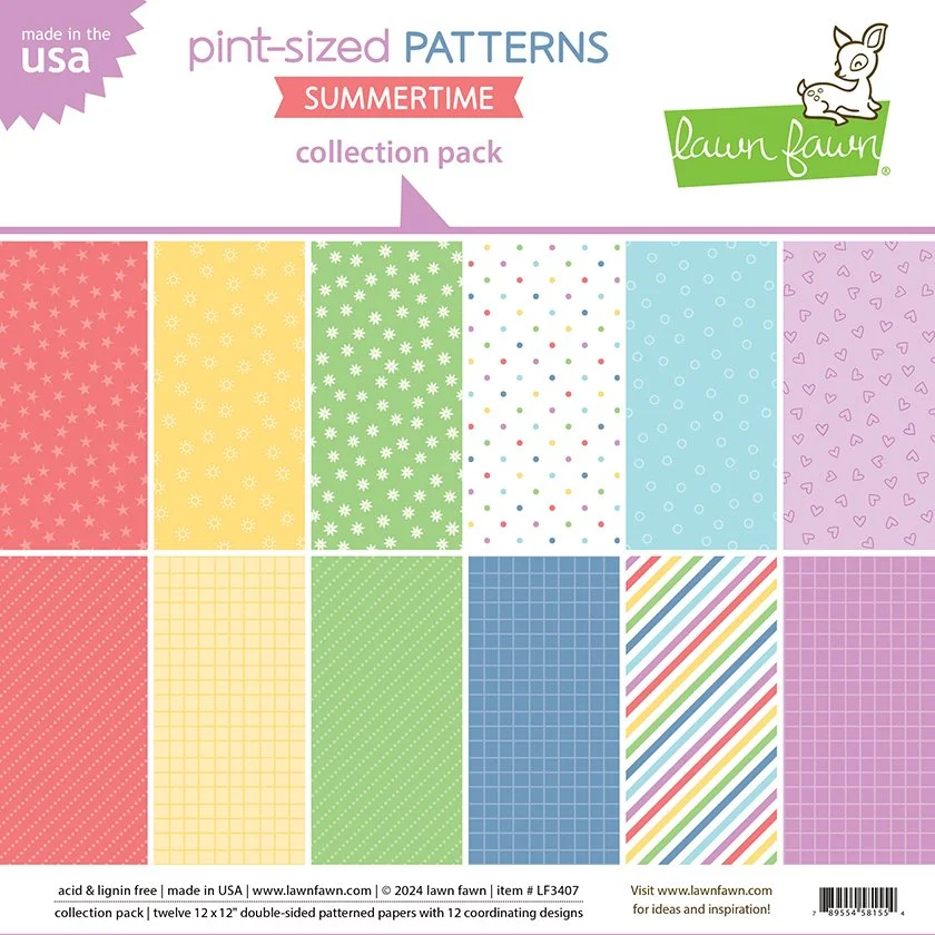 Lawn Fawn Pint-sized Patterns Summertime Collection Pack