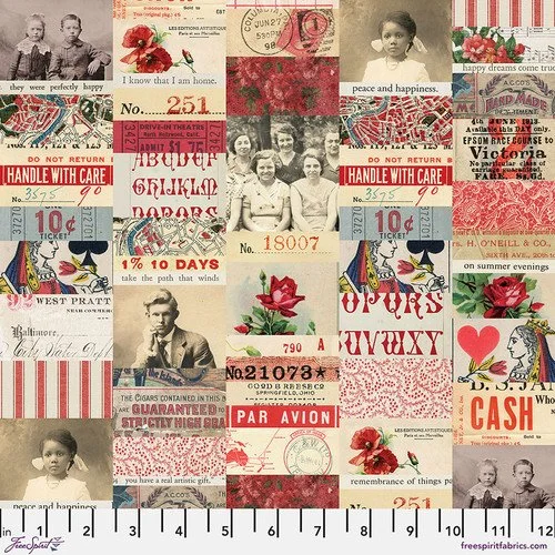 Tim Holtz Eclectic Elements Palette Red Collage