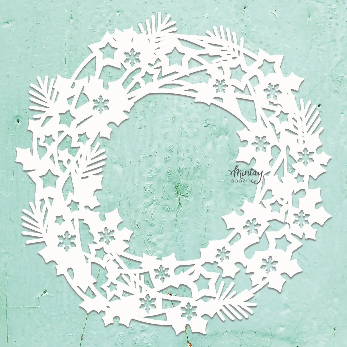 Mintay Chippies Christmas Wreath
