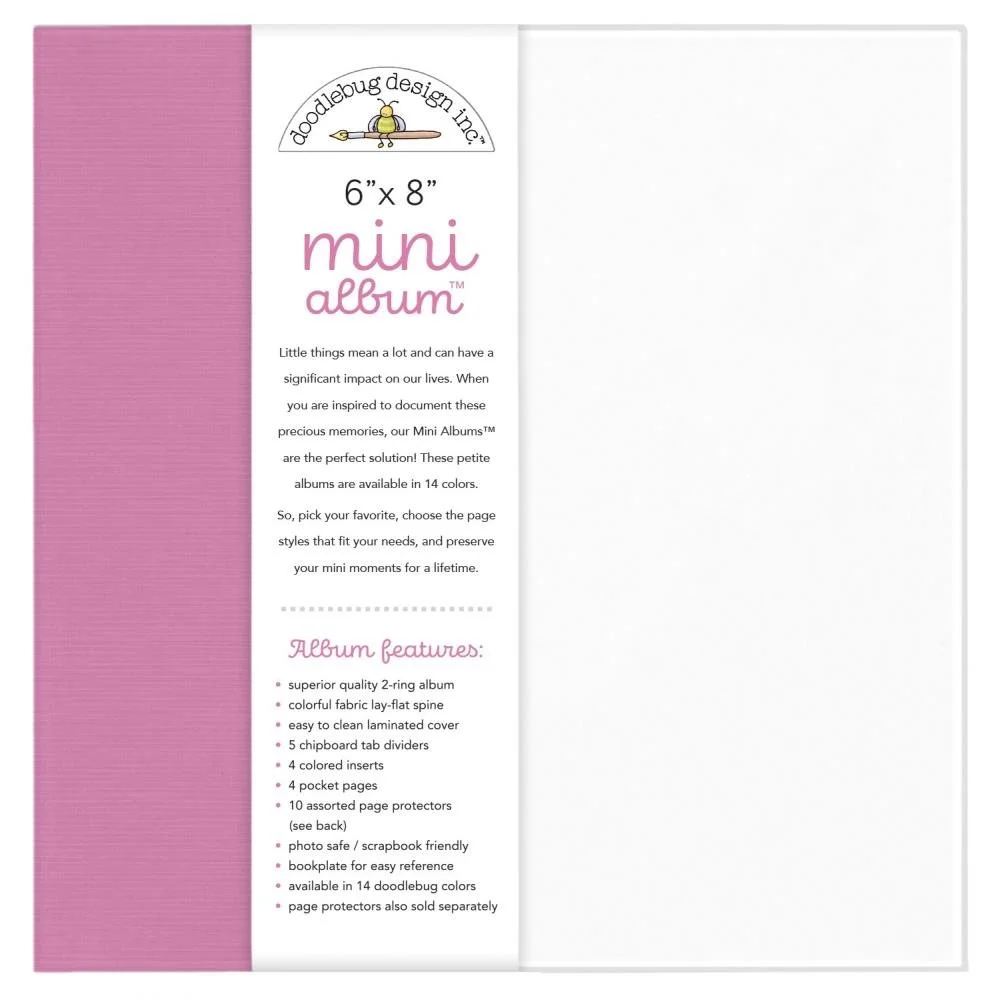 Doodlebug 6" x 8" Mini Album Bubblegum