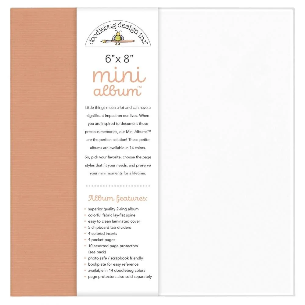 Doodlebug 6" x 8" Mini Album Coral