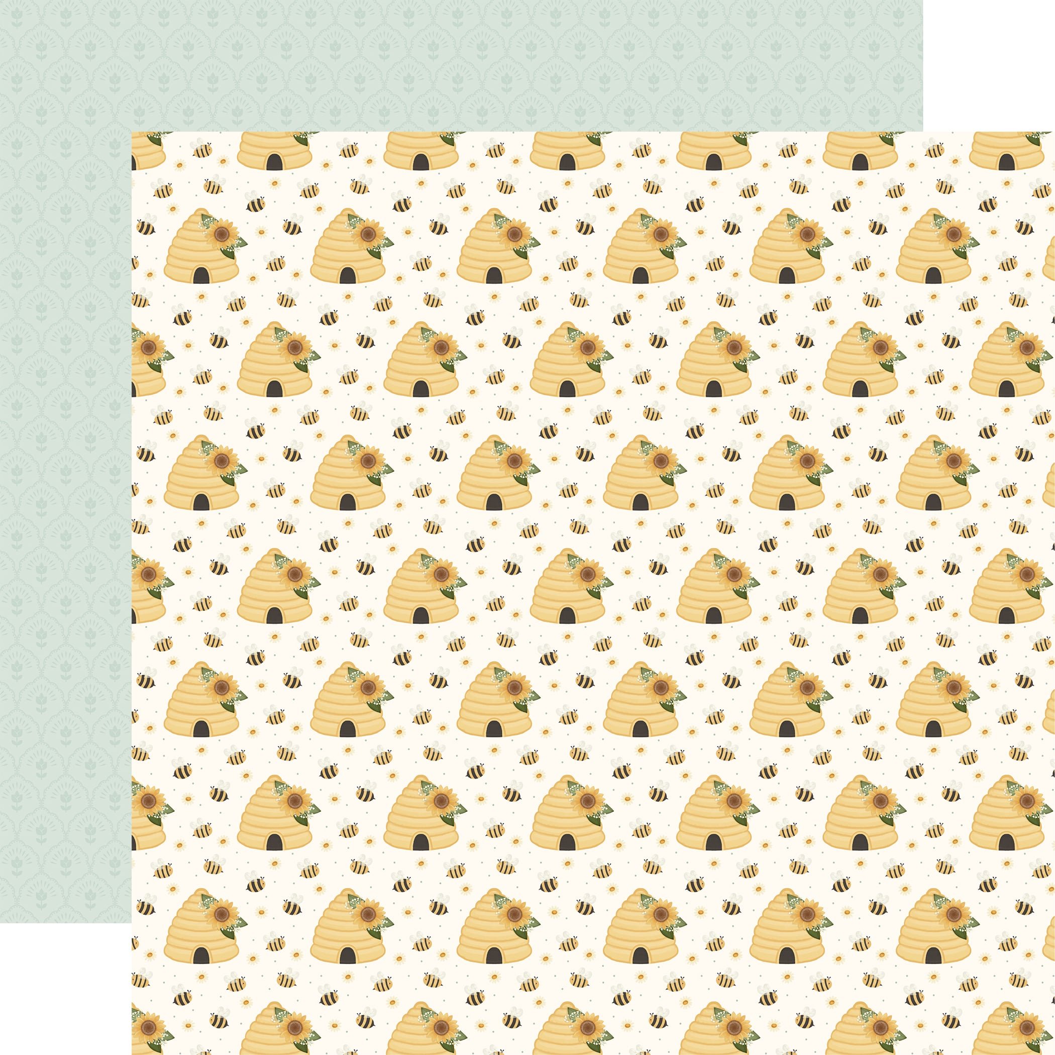 Carta Bella Home Sweet Home 12" x 12" Paper Golden Hives Paper