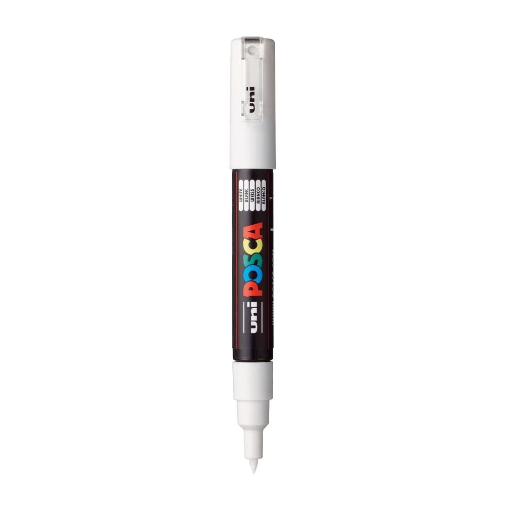 POSCA 1M Paint Marker X-Fine Bullet Tip .7mm White