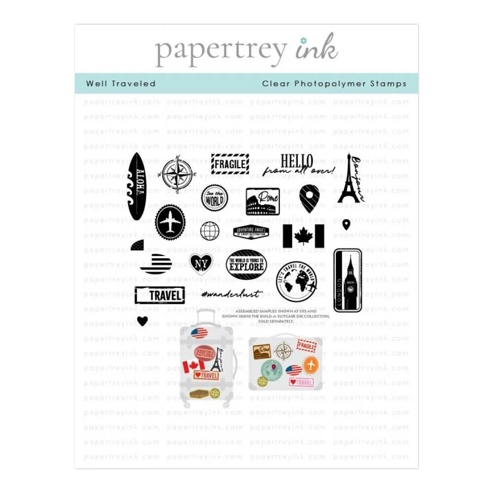 Papertrey Ink Well Traveled Stamp Set