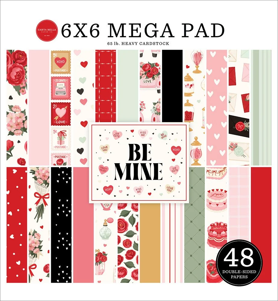 Carta Bella Be Mine 6" x 6" Mega Paper Pad