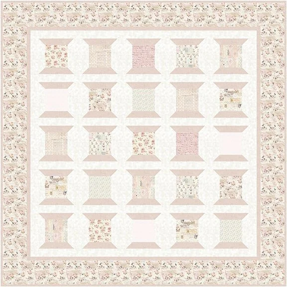 Parisian Snippets Spools Queen Size Quilt Class with Karen Chamberlain