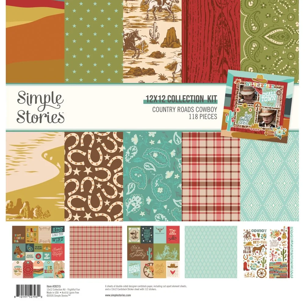 *Pre-Order* Simple Stories Country Roads Cowboy Collection Kit