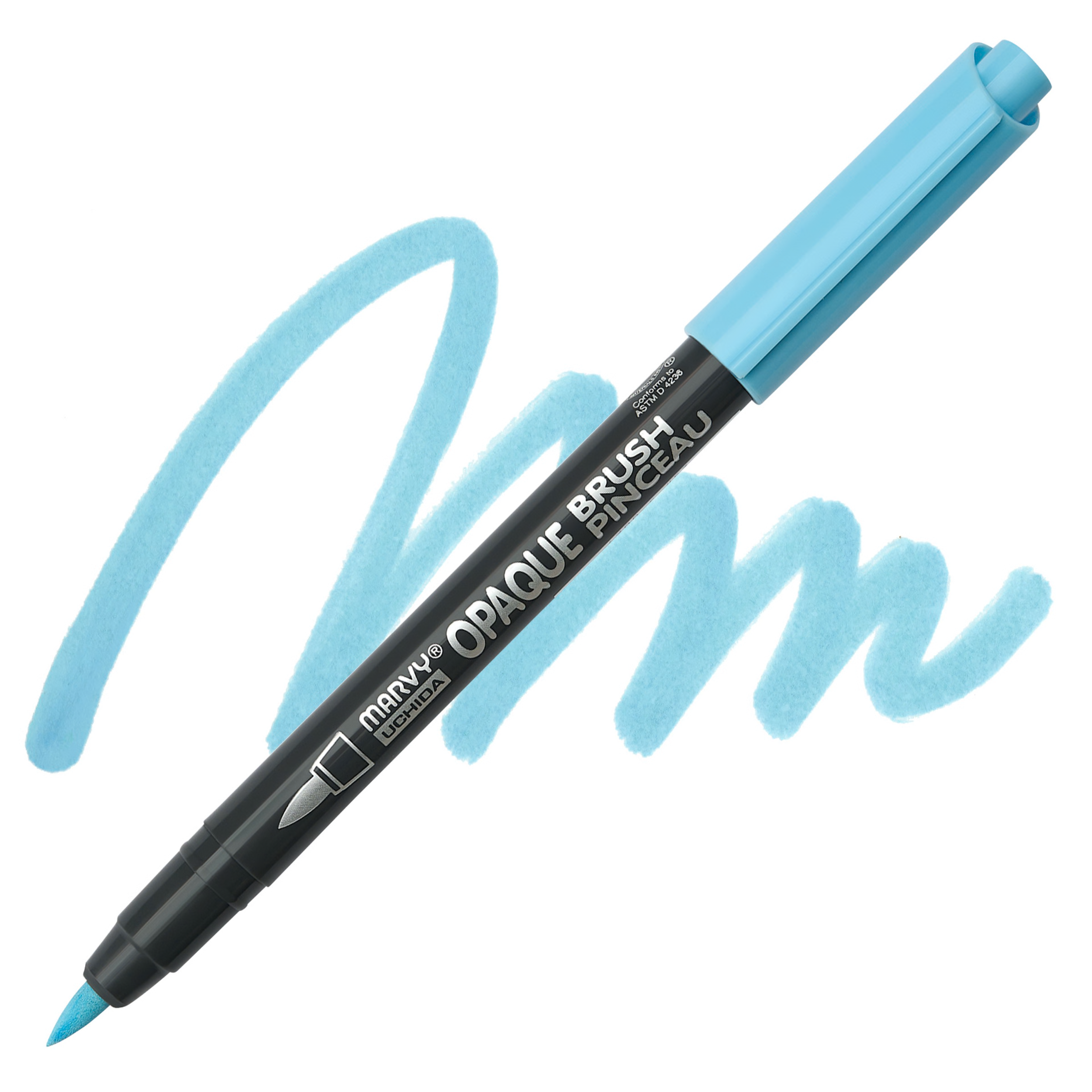 Marvy Uchida Opaque Brush Marker Pale Blue