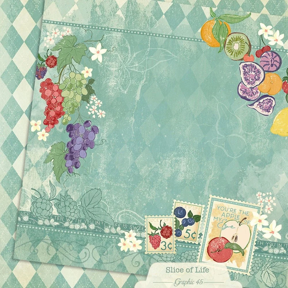 *Pre-Order* Graphic 45 Slice Of Life 12" x 12" Paper Summer Salad