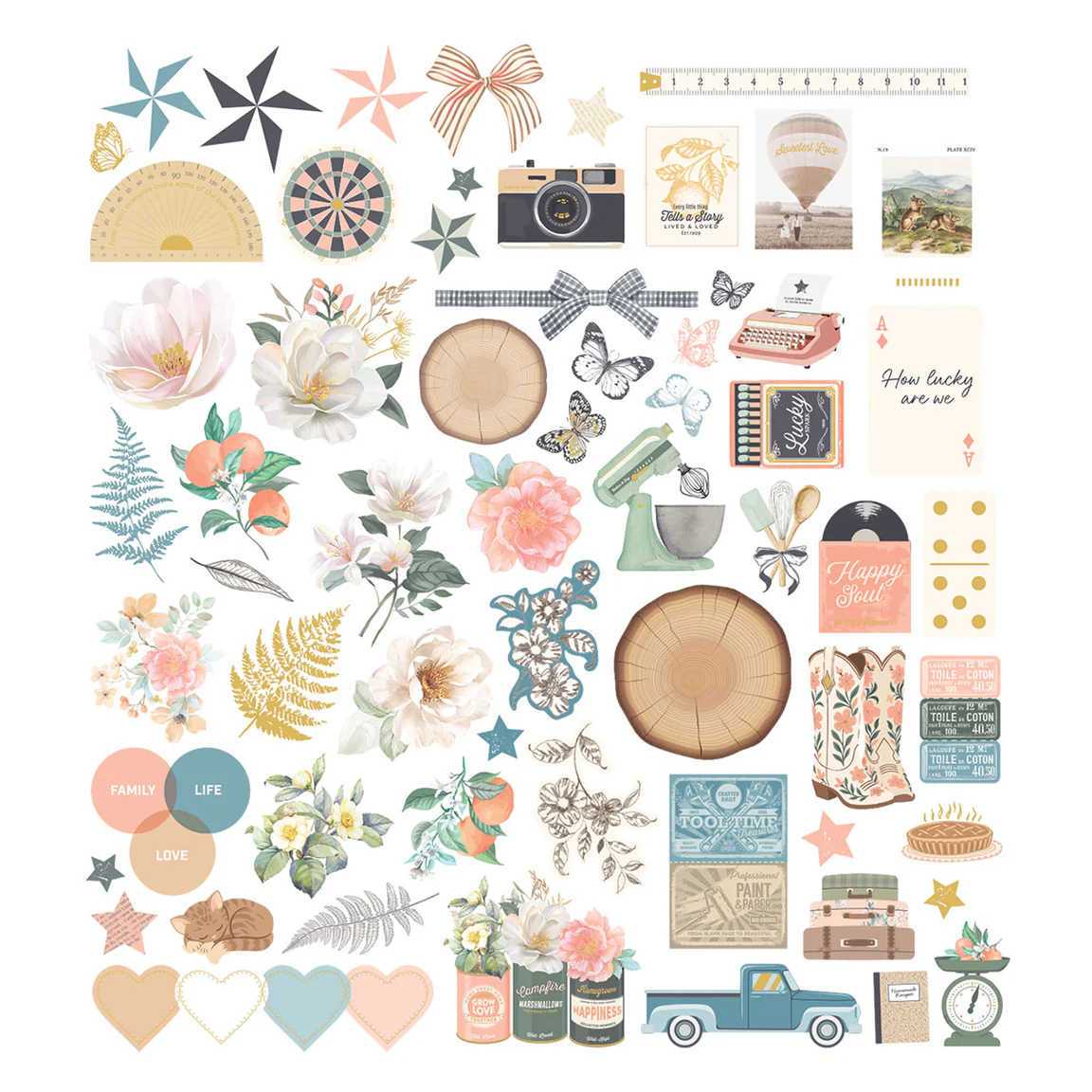 Rosie's Studio Clementine Diecut Cardstock Ephemera