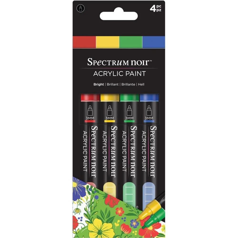 Spectrum Noir Acrylic Paint Marker Set Bright
