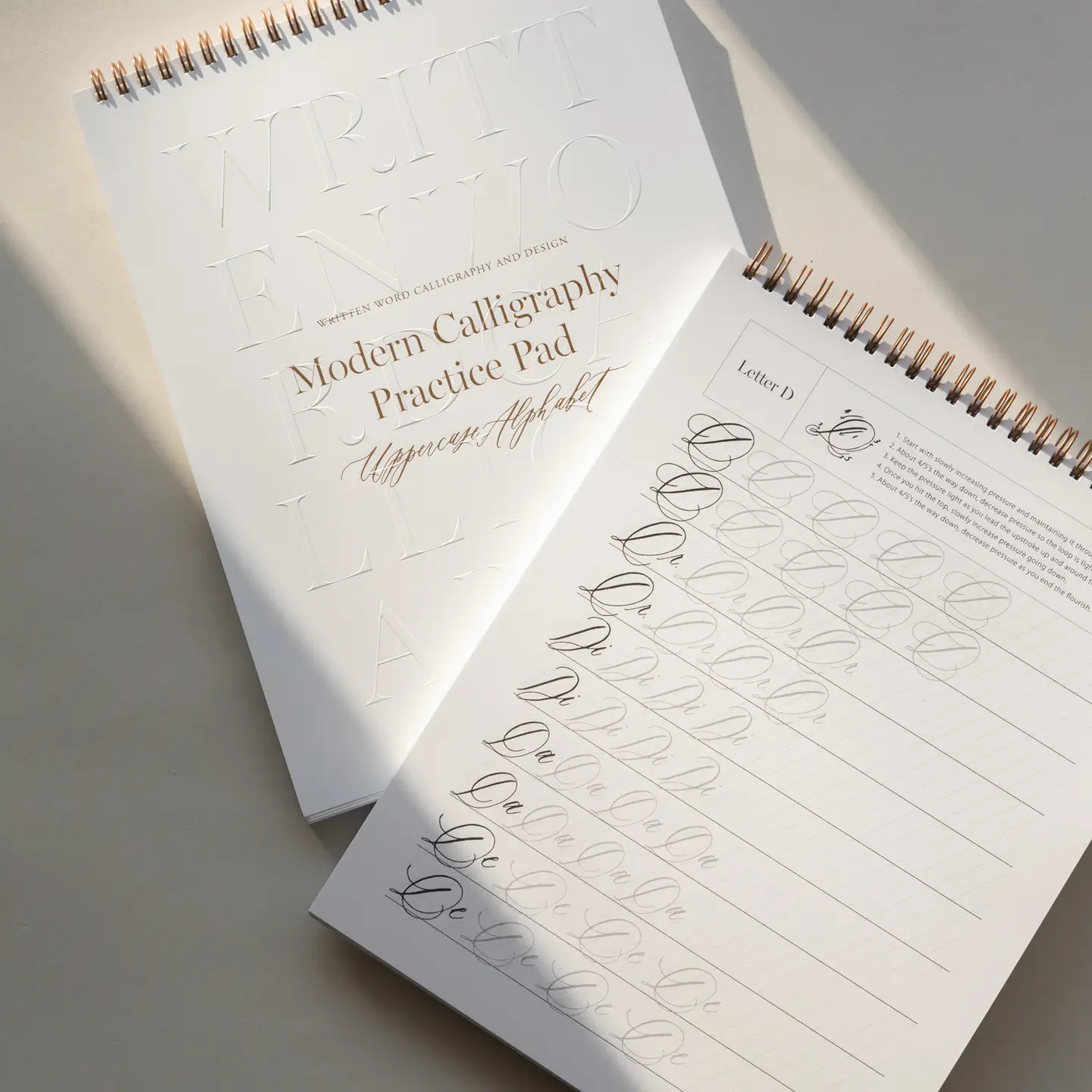 Written Word Uppercase Alphabet Practice Pad