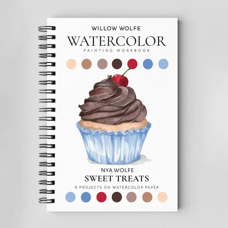 Sweet Treats Watercolor Workbook By Nya Wolfe