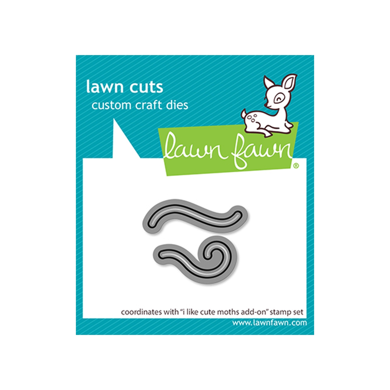 Lawn Fawn i like cute moths add-on lawn cuts