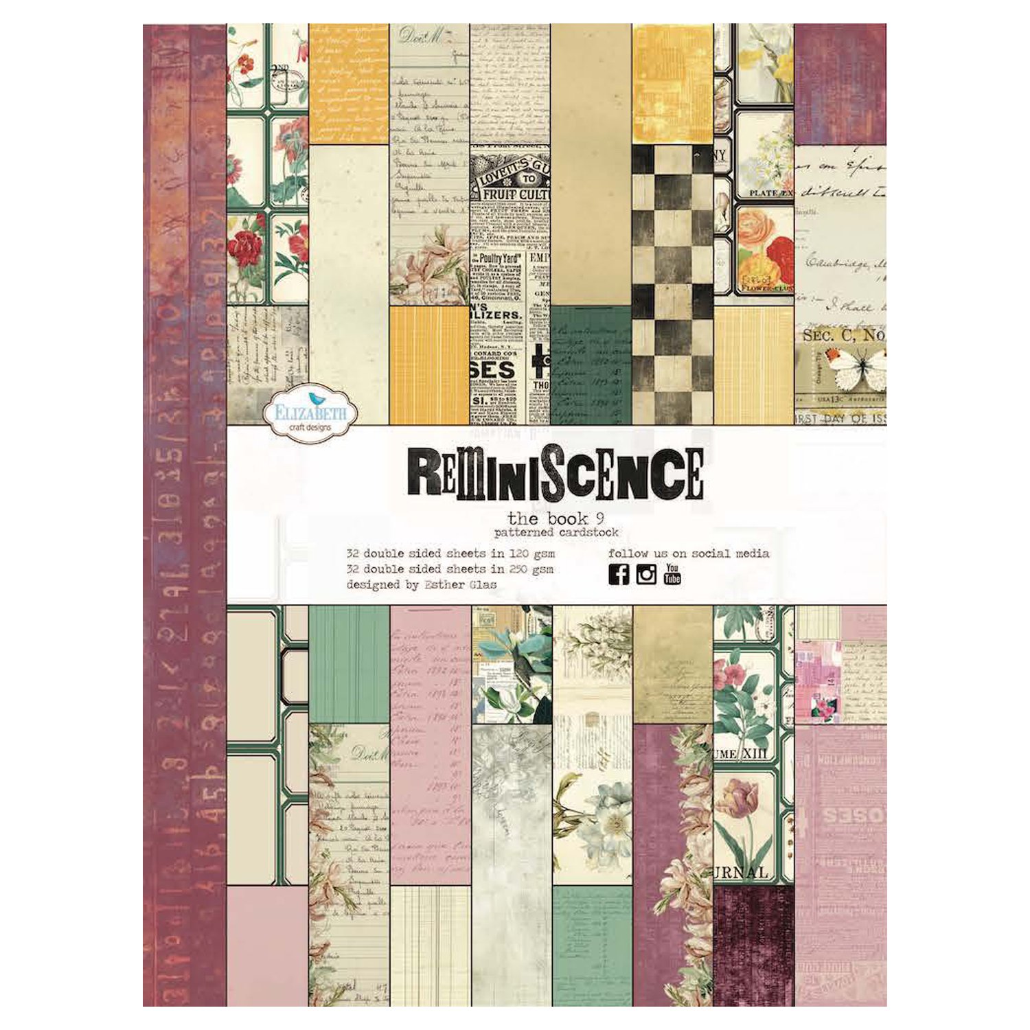 Elizabeth Craft Designs Reminiscence Collection Paper Book 9