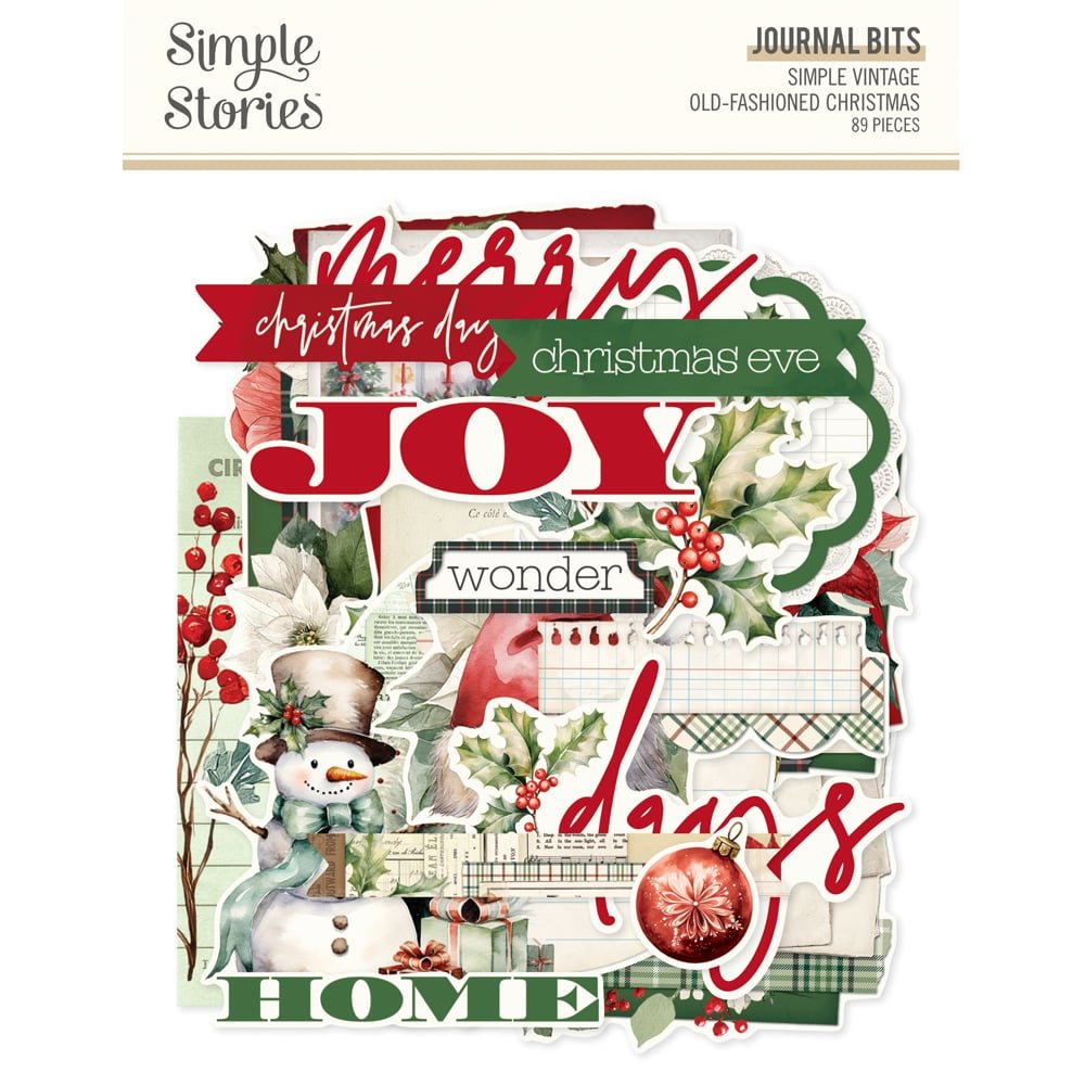*Pre-Order* Simple Stories Simple Vintage Old Fashioned Christmas Journal Bits & Pieces