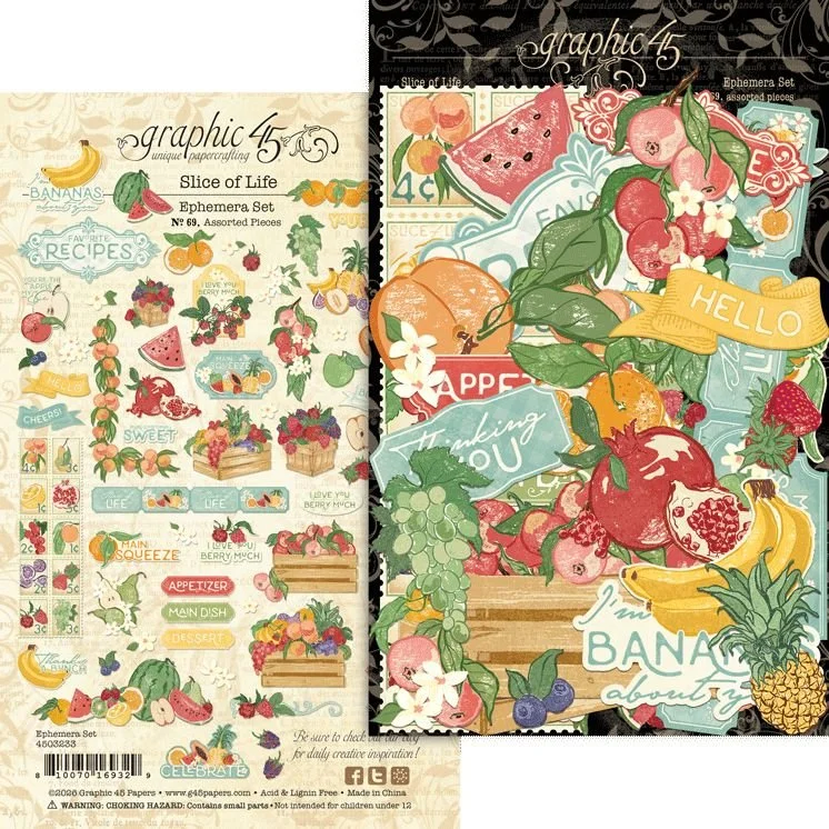 *Pre-Order* Graphic 45 Slice Of Life Ephemera Set