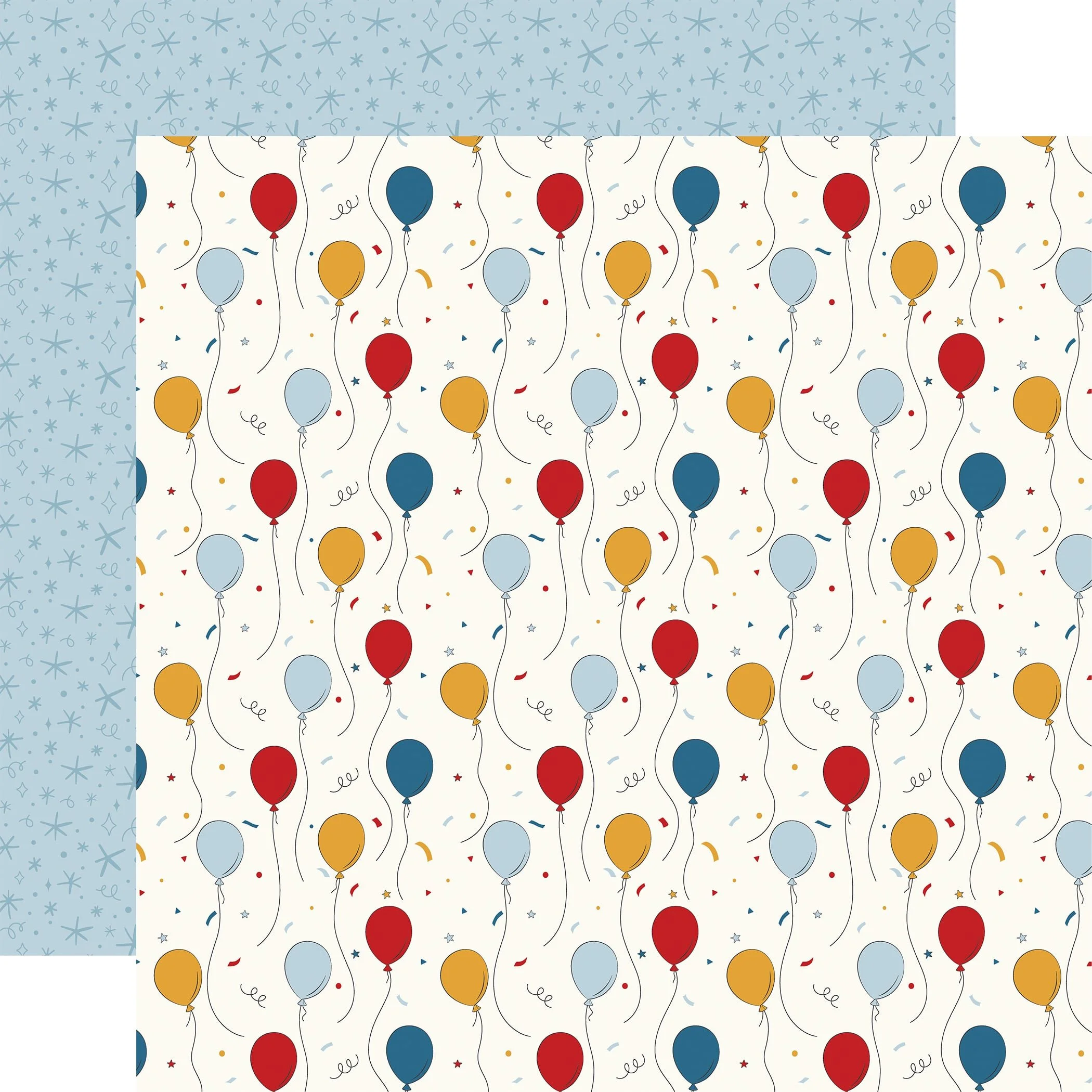 *Pre-Order* Echo Park Mouse & Me Birthday 12" x 12" Paper Birthday Wishes Balloons