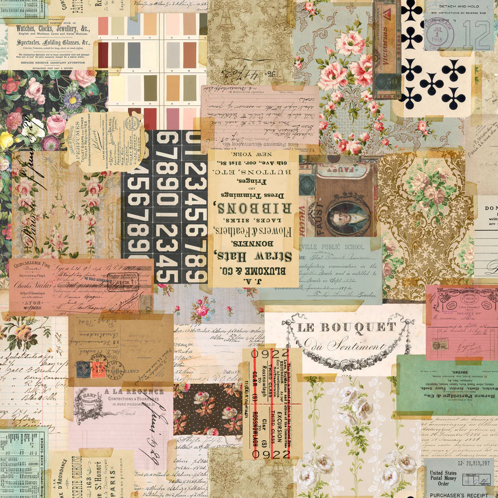 Tim Holtz Eclectic Elements Palette Canvas Multi Ephemera