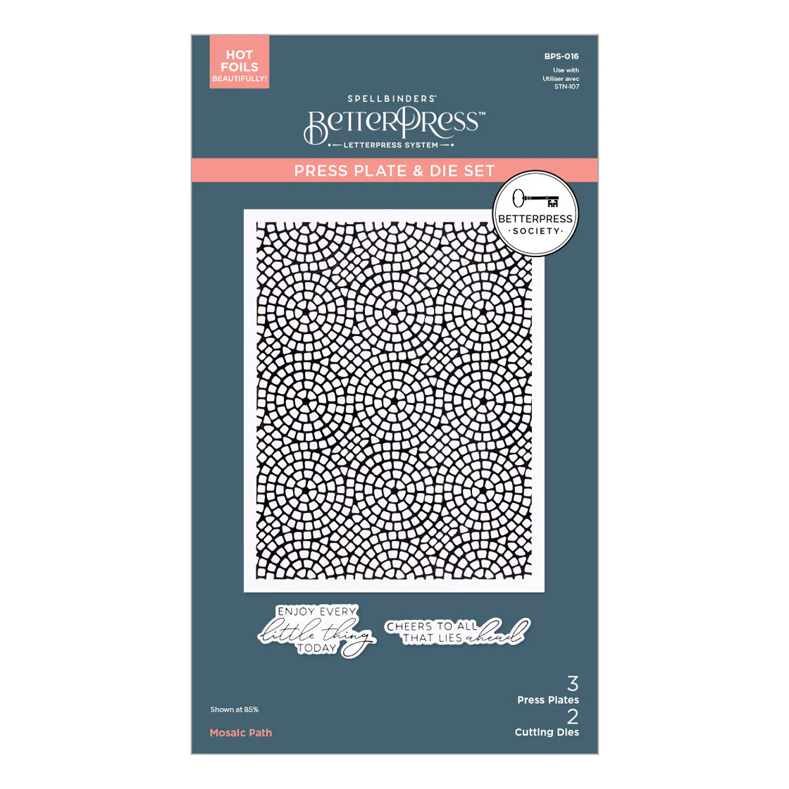Spellbinders BetterPress Mosaic Path Press Plates