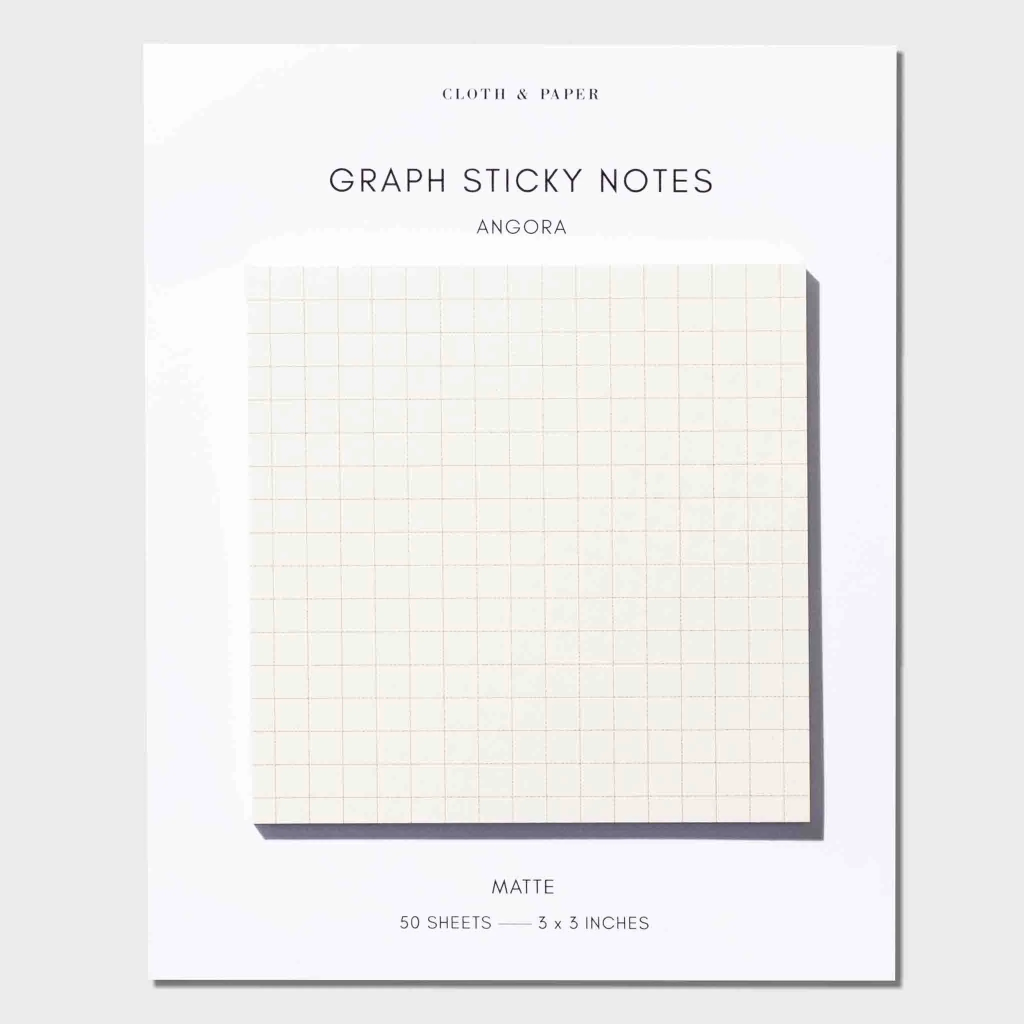 Cloth & Paper Graph Sticky Notes | Angora