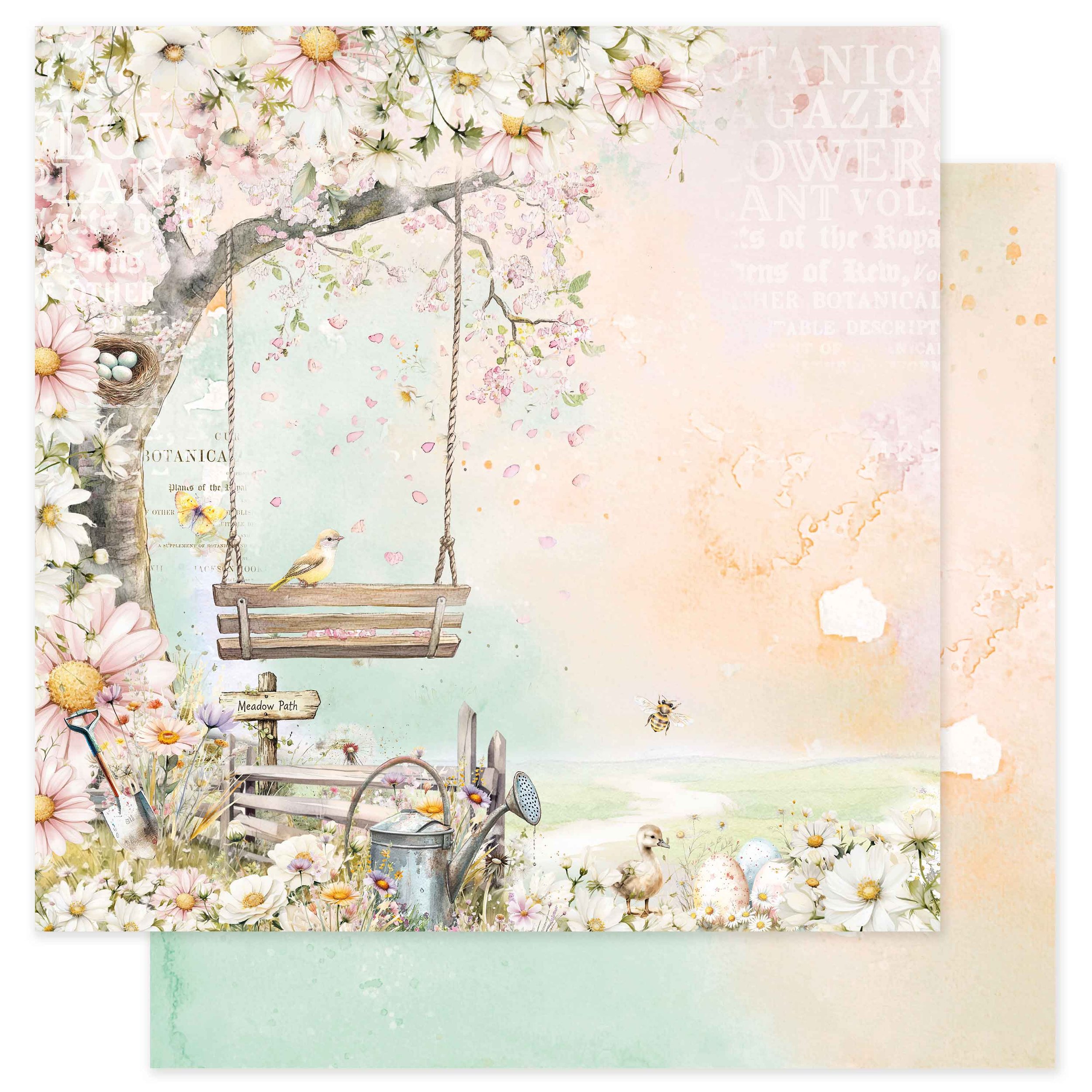 Prima Among the Wildflowers Collection 12x12 Sheet Meadow Path