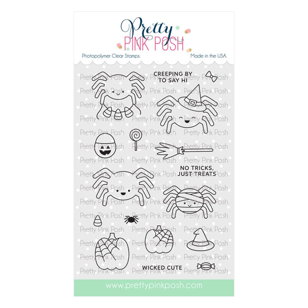 Pretty Pink Posh Spider Friends Stamp Set