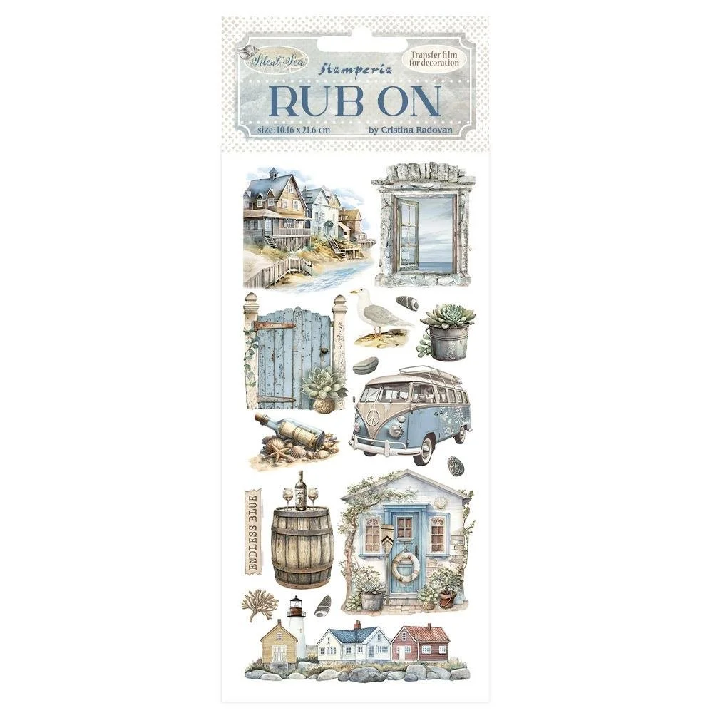 Stamperia Silent Seas Rub-Ons Landscape