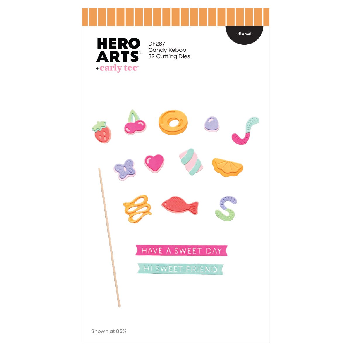 Hero Arts Candy Kebob Die Set by Carly Tee