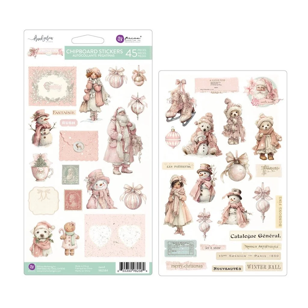 Prima Christmas Blush by Frank Garcia® Chipboard Stickers