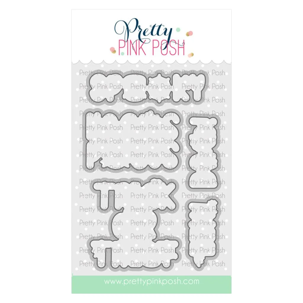 Pretty Pink Posh Halloween Word Scenes Die Set