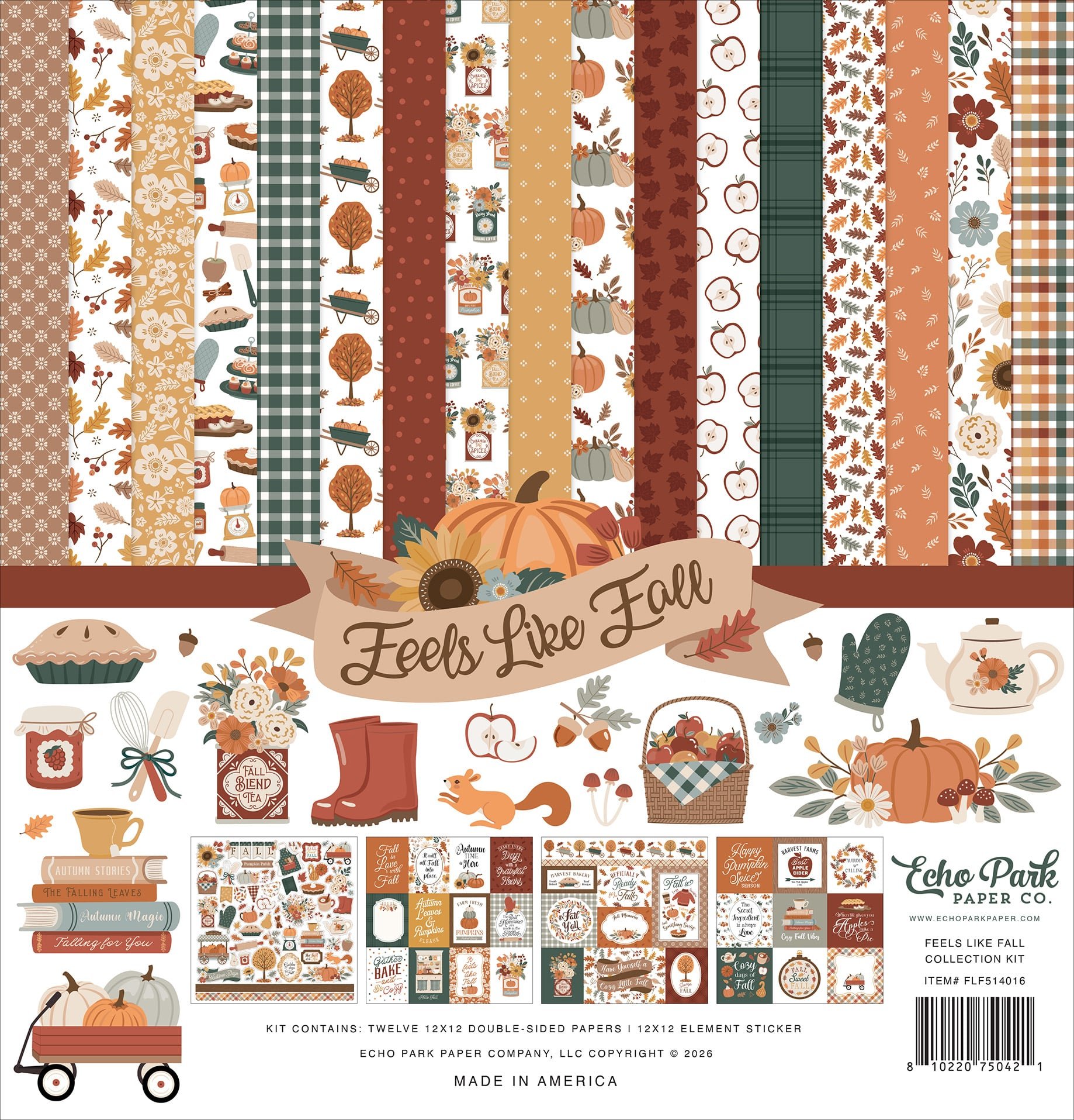 *Pre-Order* Echo Park Feels Like Fall 12" x 12" Collection Kit