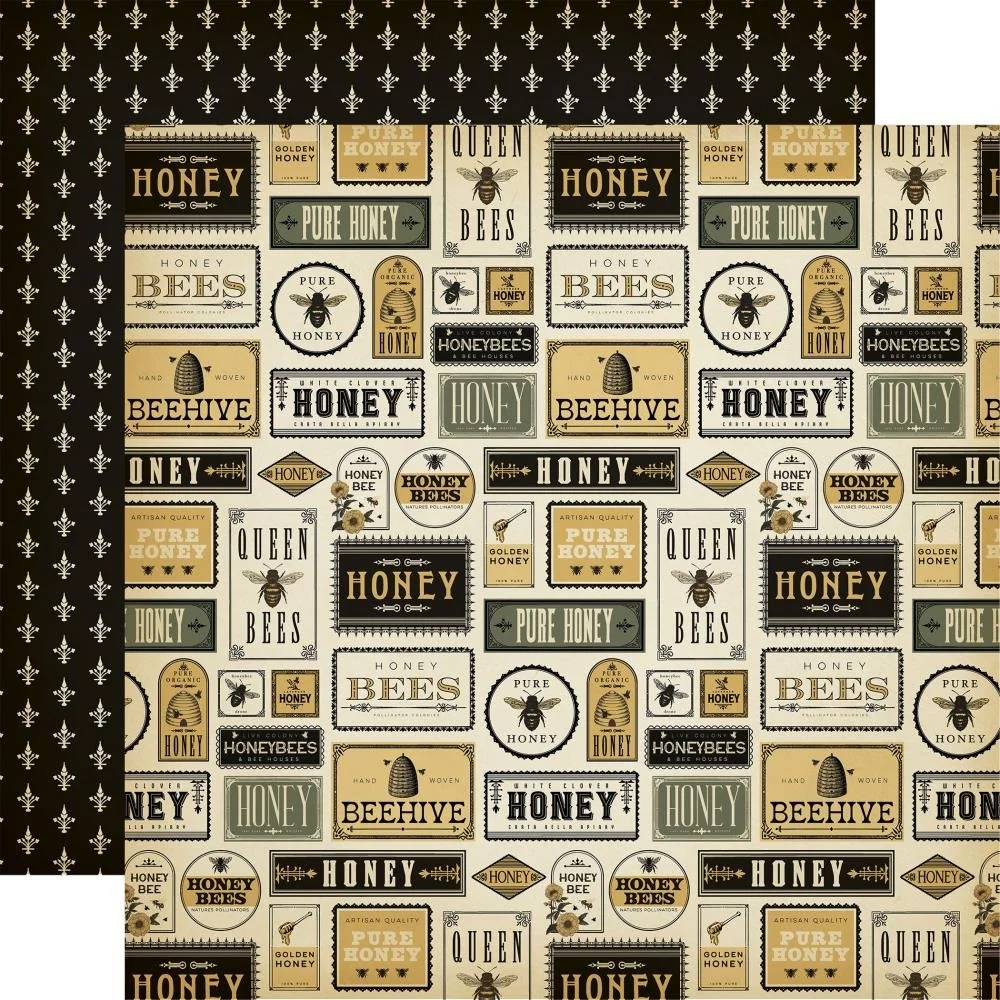 Carta Bella Honey Bee 12" x 12" Paper Honey Phrases