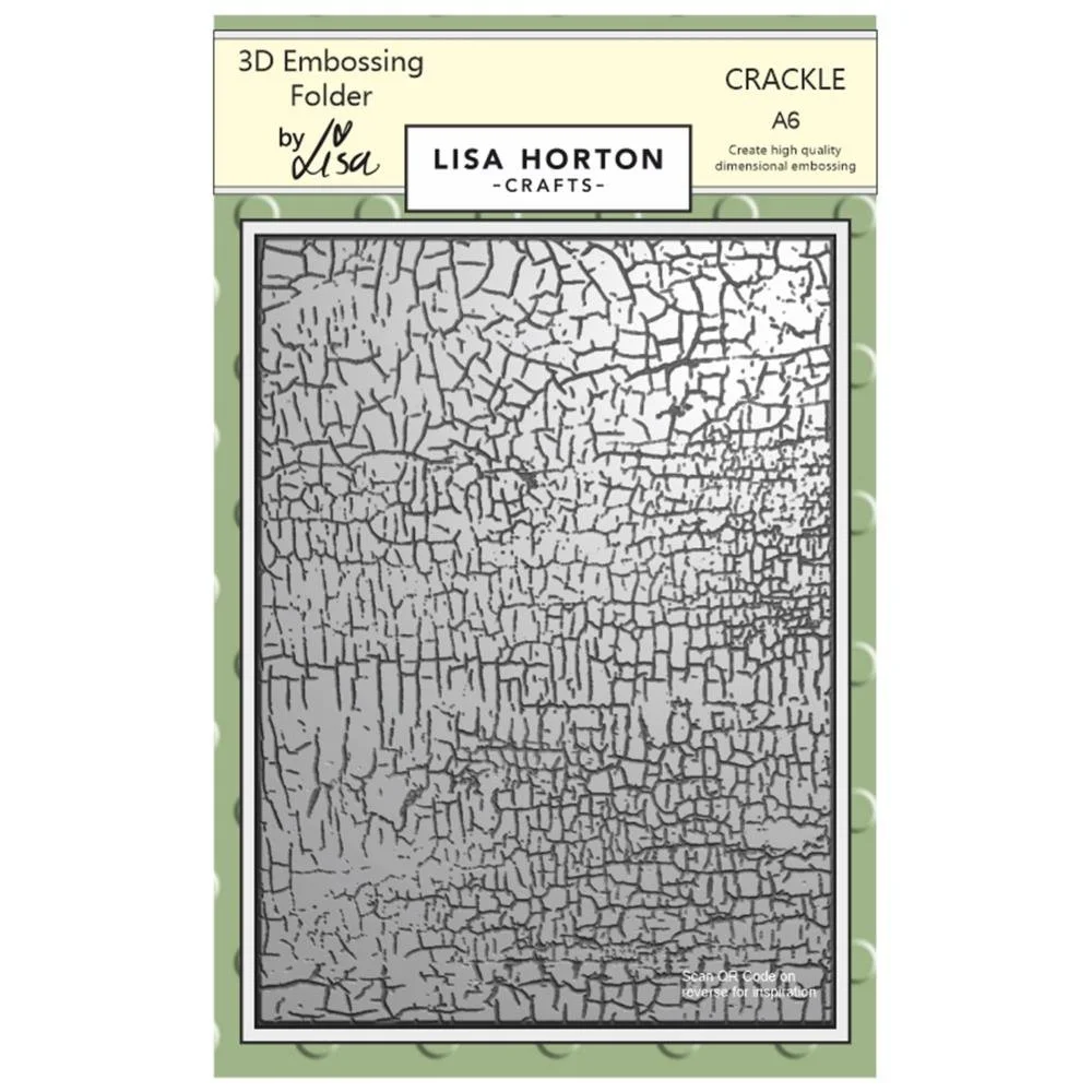 Lisa Horton Crafts 3D Embossing Folder Crackle