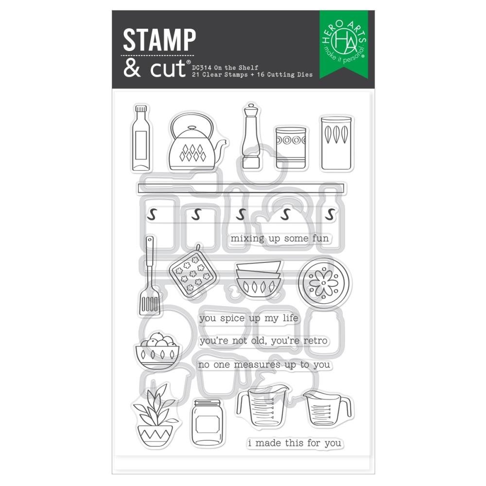 Hero Arts On The Shelf Stamp & Cut Set