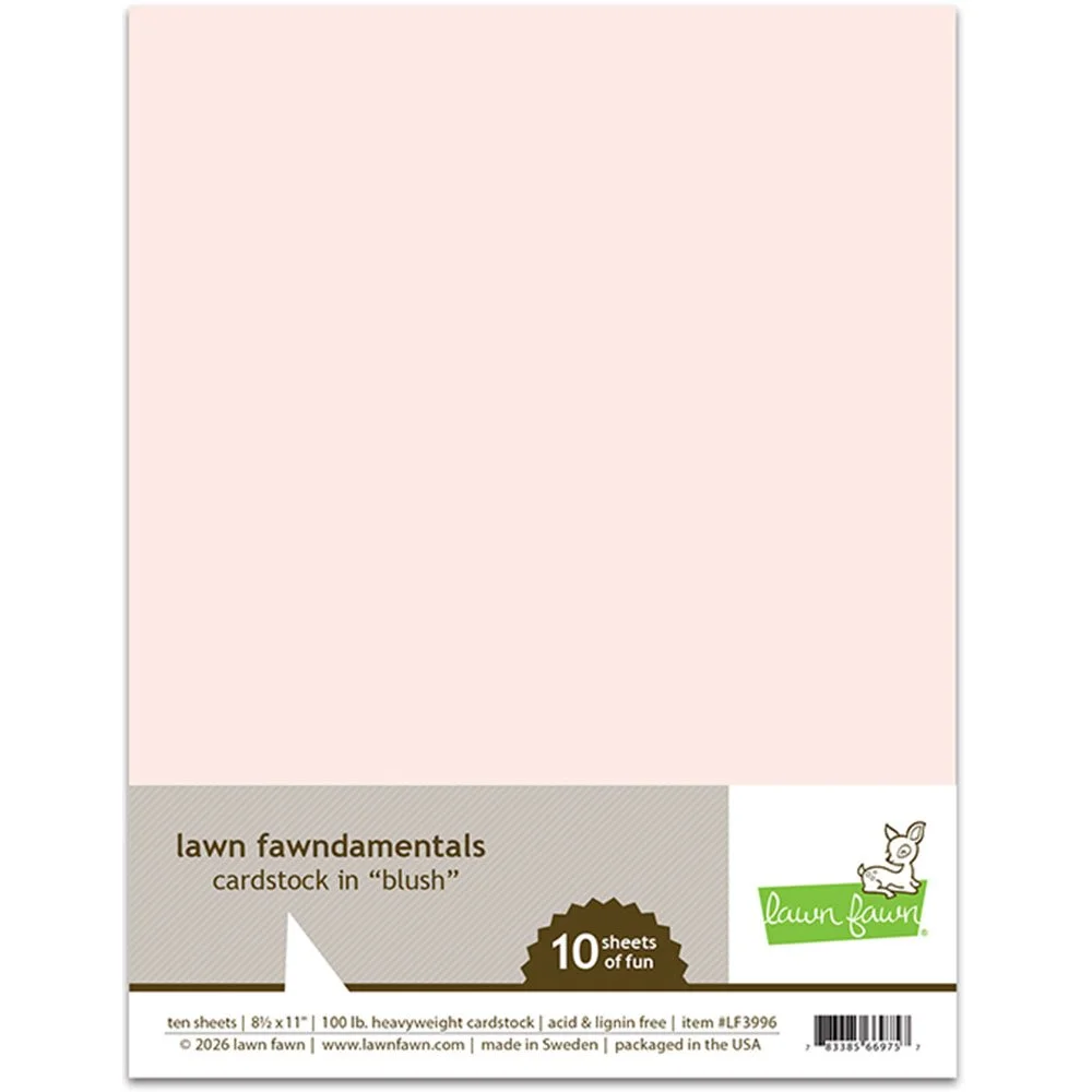 Lawn Fawn Cardstock Blush