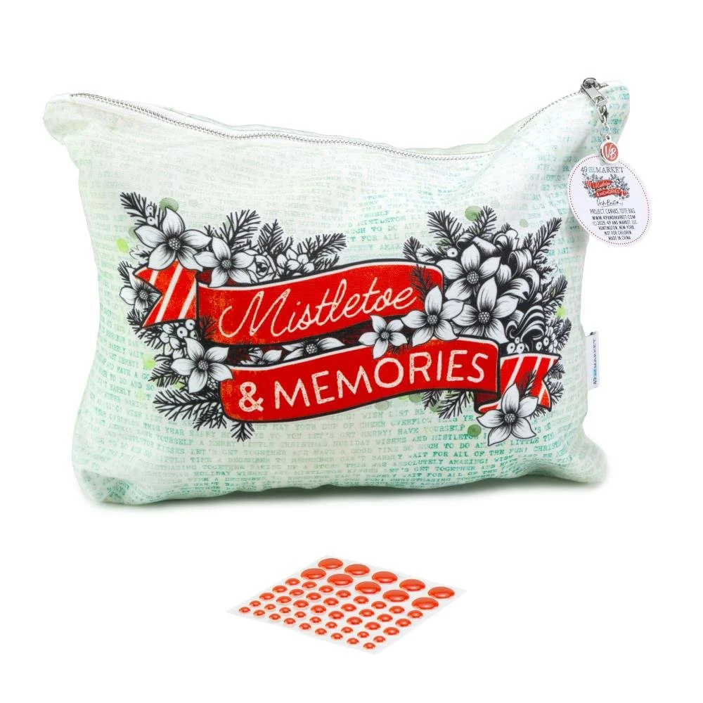 49 & Market Mistletoe & Memories Zippered Tote Bag