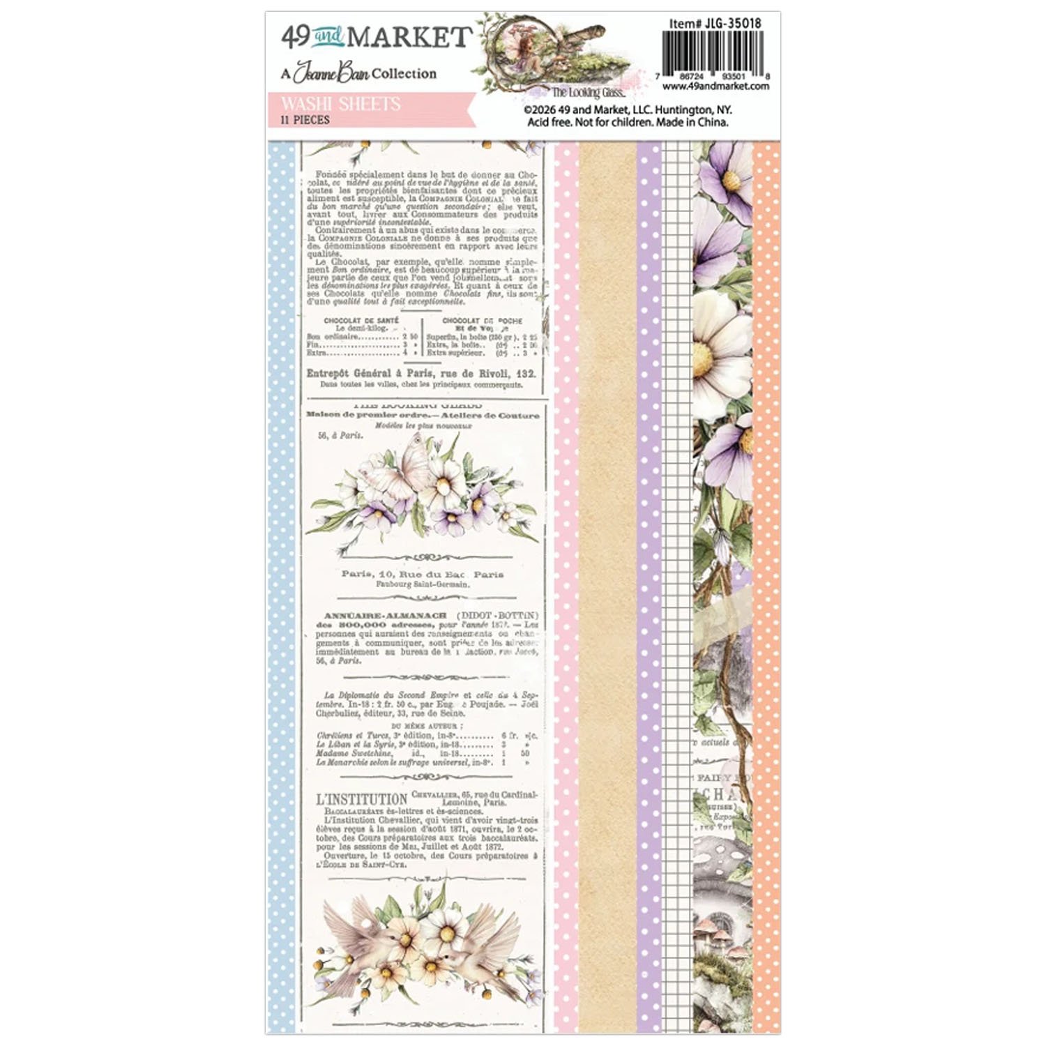 *Pre-Order* 49 & Market The Looking Glass Washi Sheets