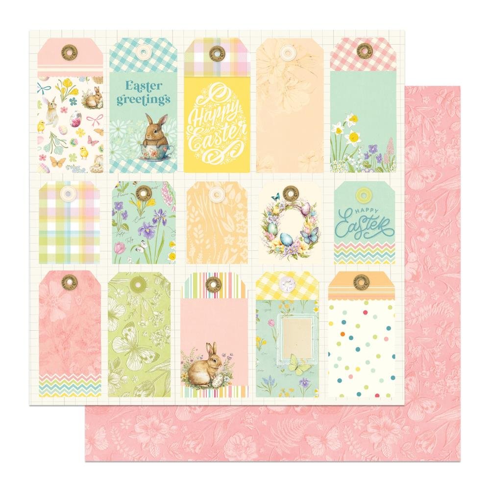 Photoplay Easter Sunday 12" x 12" Paper Bunny Tags