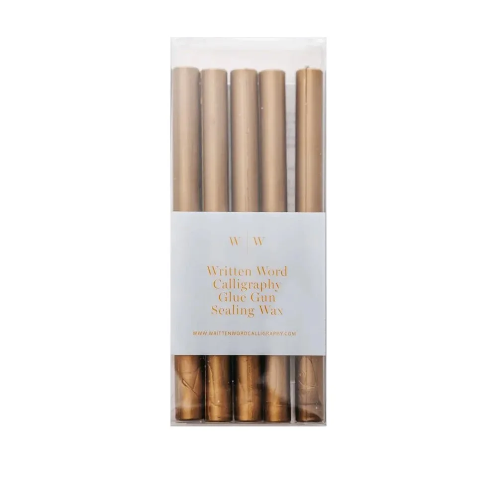 Written Word Calligraphy Gold Glue Gun Sealing Wax