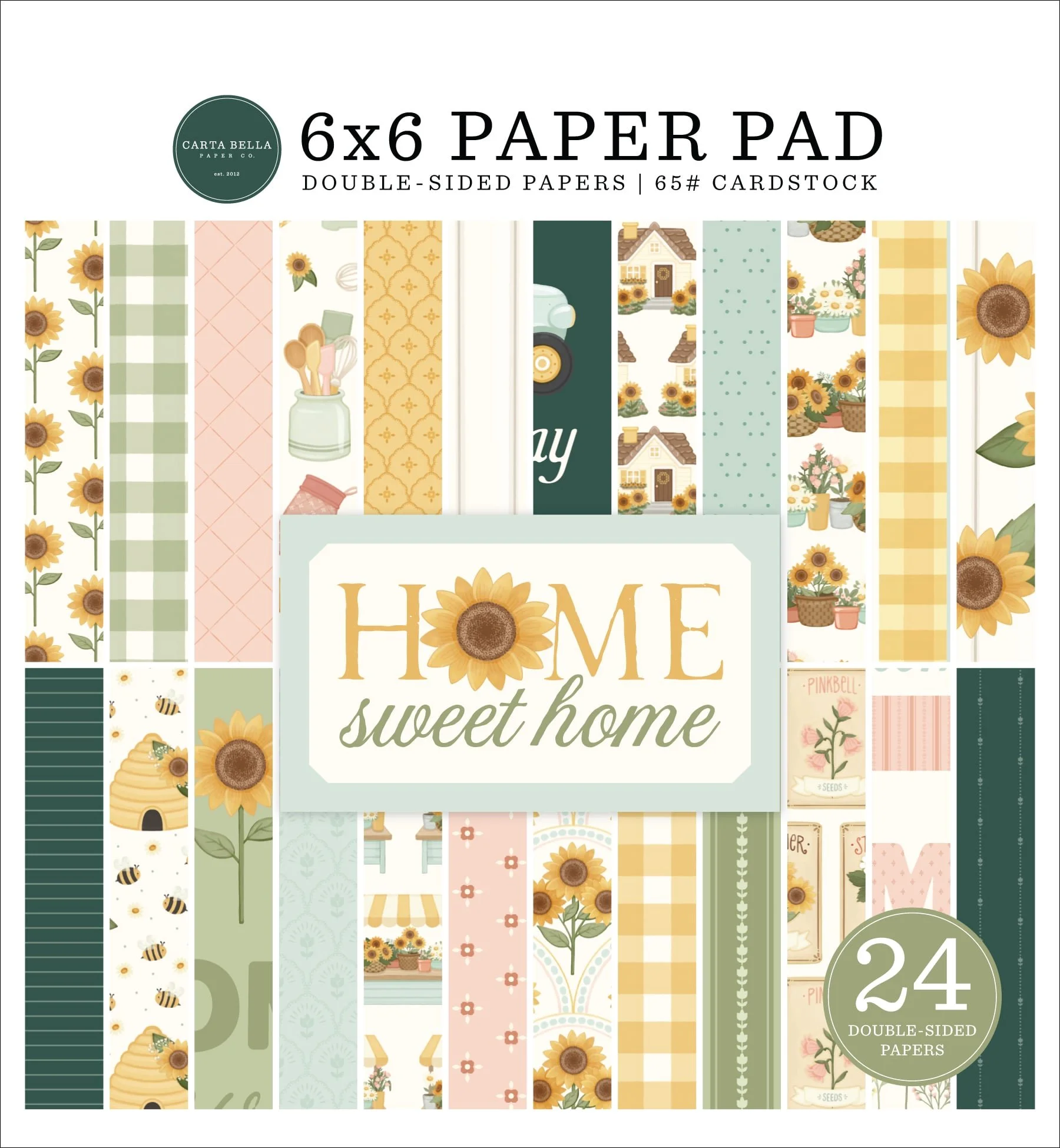 Carta Bella Home Sweet Home 6" x 6" Paper Pad