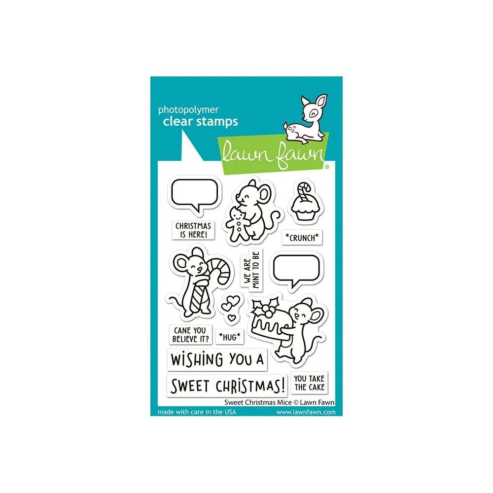 Lawn Fawn Clear Stamps Sweet Christmas Mice