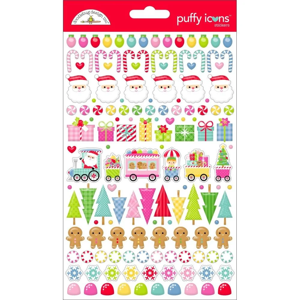 *Pre-Order* Doodlebug Oh What Fun Puffy Stickers Icons