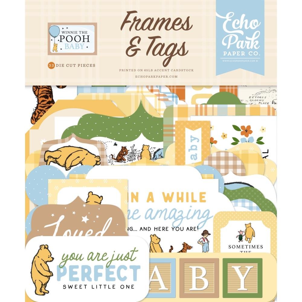 Echo Park Winnie the Pooh Baby Frames & Tags