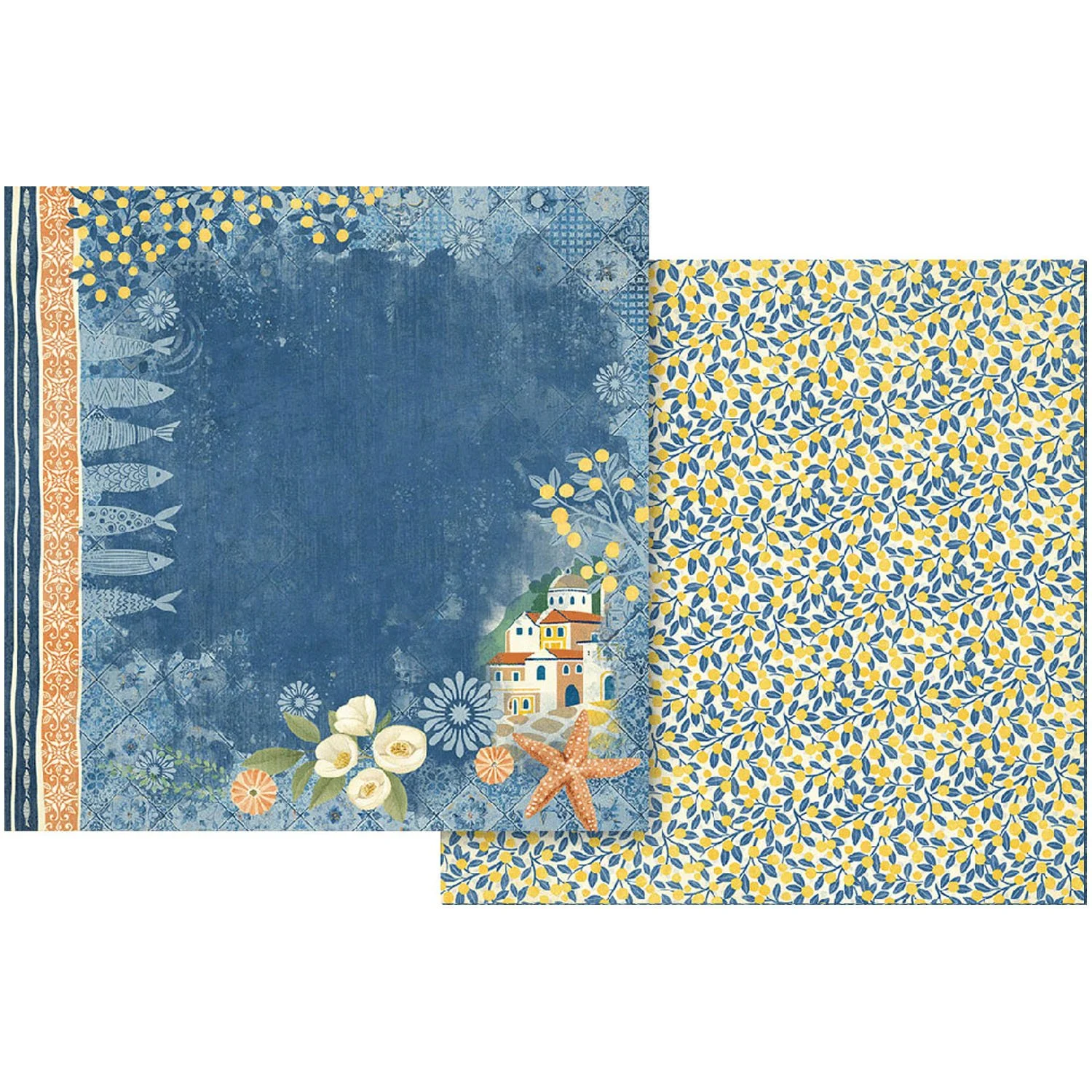 Graphic 45 Scenic Route 12" x 12" Paper Dark Layout