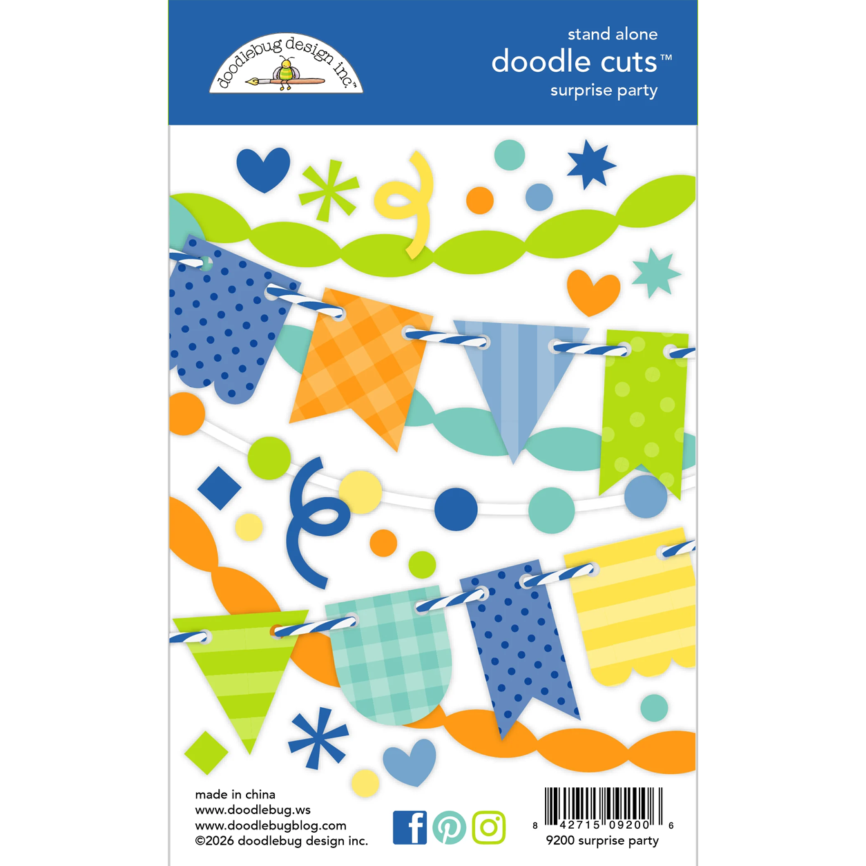 *Pre-Order* Doodlebug Balloons & Banners Surprise Party Doodle Cuts